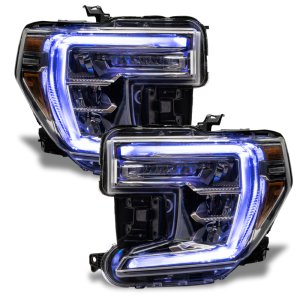 GMC Sierra 1500 Headlight DRL Upgrade Kit - ORACLE Lighting - ColorSHIFT w/o Controller - RGB+W - `19-`21